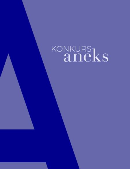 fioletowy baner z napisem konkurs Aneks