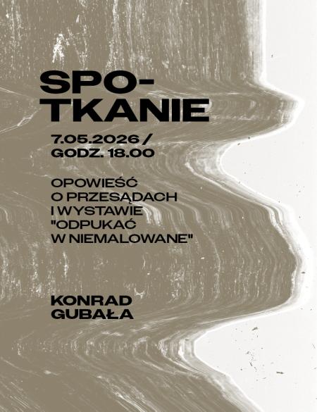 baner informacyjny o spotkaniu odpukać w niemalowane