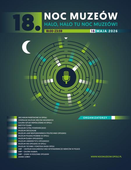 Baner informacyjny o nocy muzeów