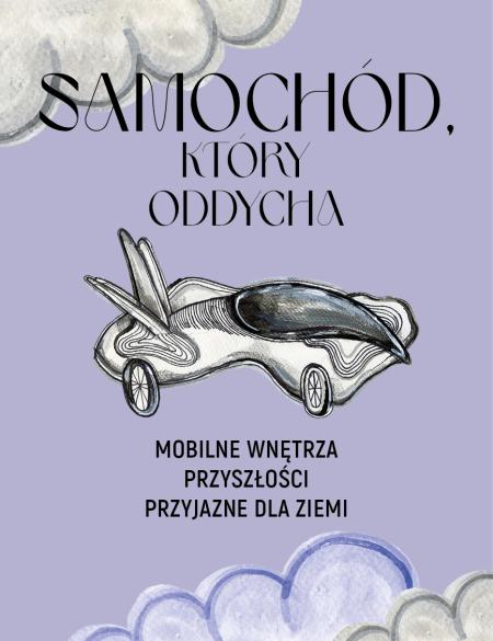 baner konkursu plastycznego dla dzieci, samochód który oddycha