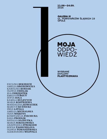 baner informacyjny o wystawie liceum plastycznego, moja odpowiedź....10