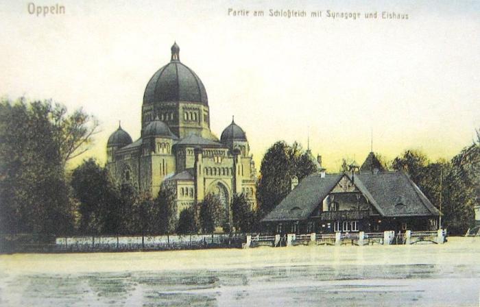 zdjęcie ukazuje Nową Synagogę w Opolu, widok 