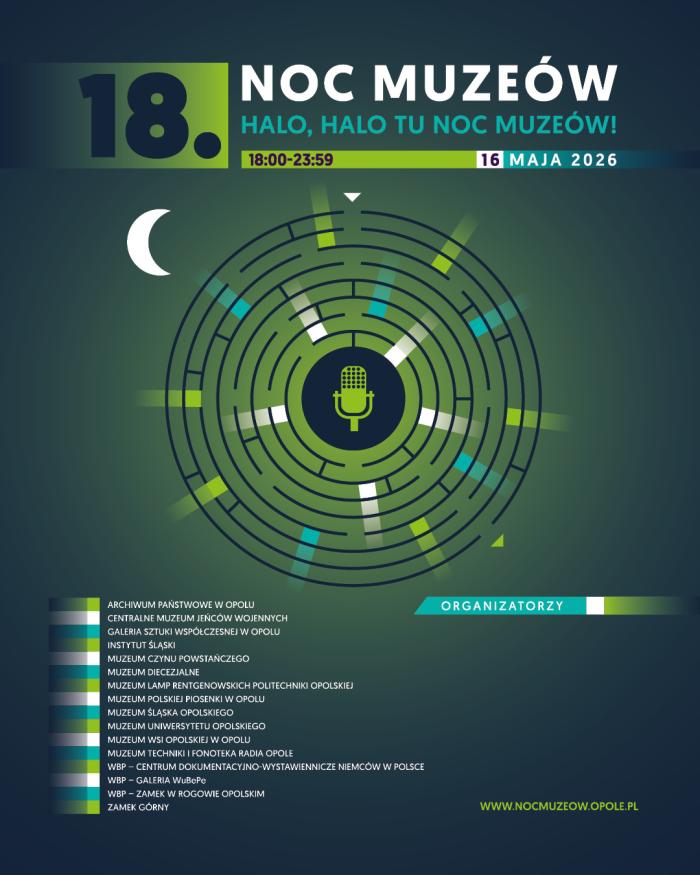 Baner informacyjny o nocy muzeów