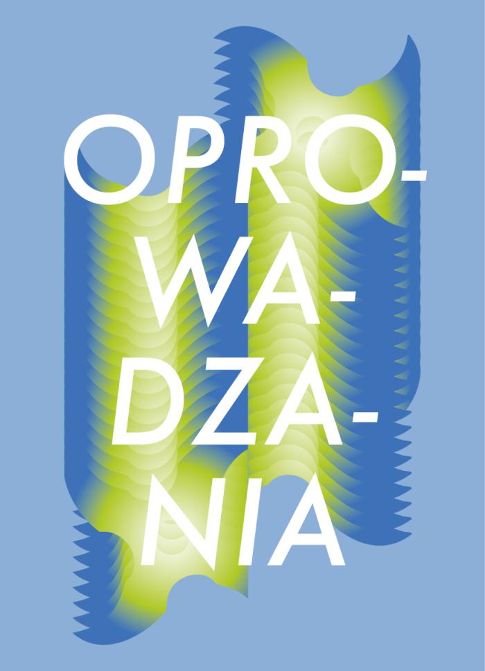 baner z napisem oprowadzania, wystawa Każde dziecko to zwierciadło śmierci